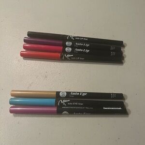 RK Auto Lip 4 and Eye Liner 3 Set - Multicolor lot
